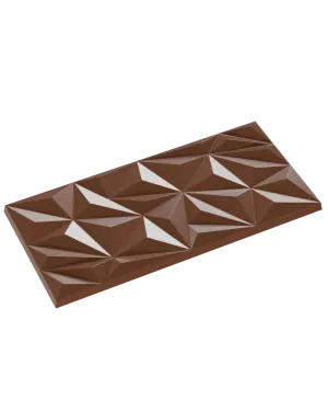 2001-Tablet 3D Geometrik Üçgen Tasarımlı Polikarbon Çikolata Kalıbı